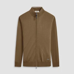 Super Merino Mock Neck Full Zip Sweater