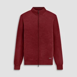 Super Merino Mock Neck Full Zip Sweater