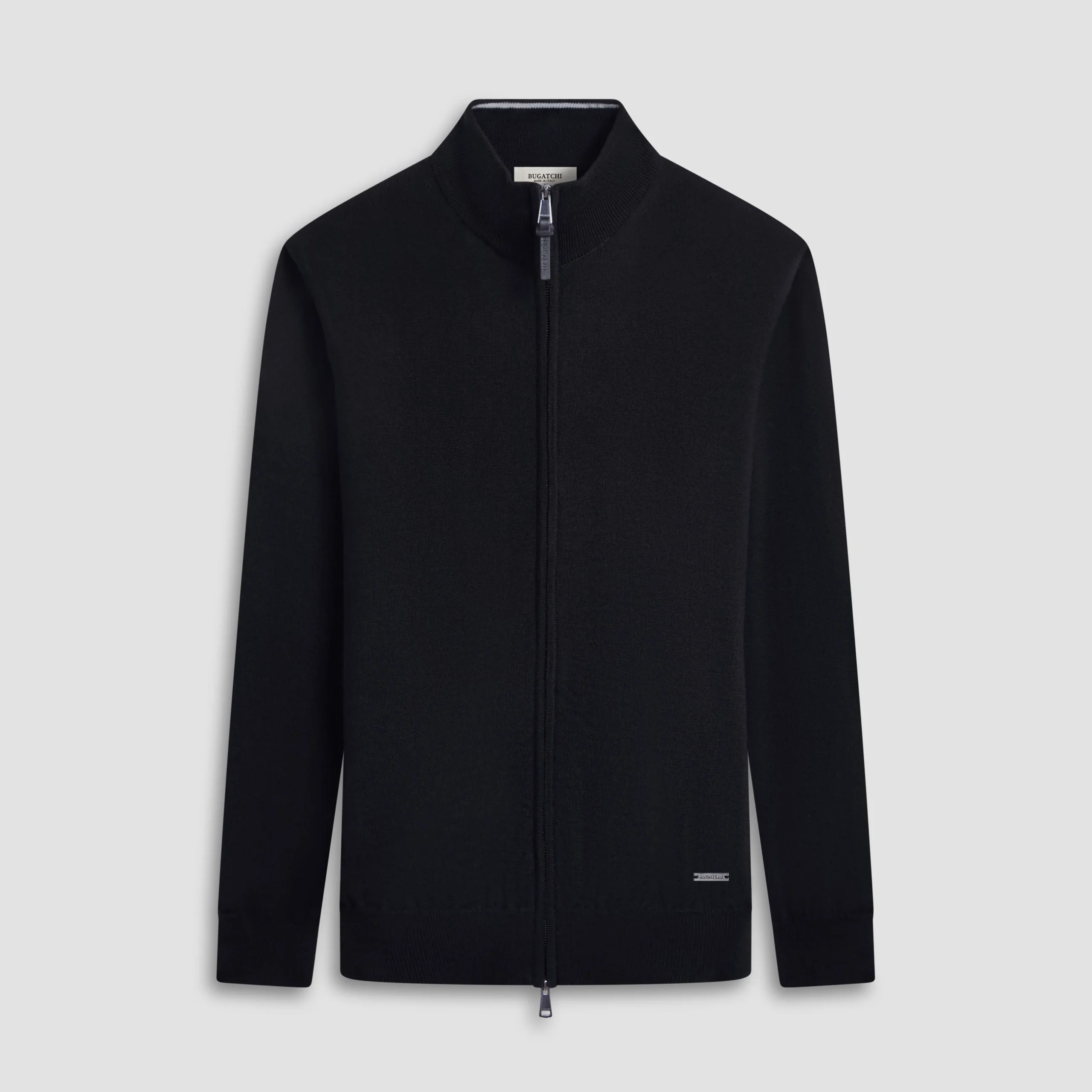 Super Merino Mock Neck Full Zip Sweater