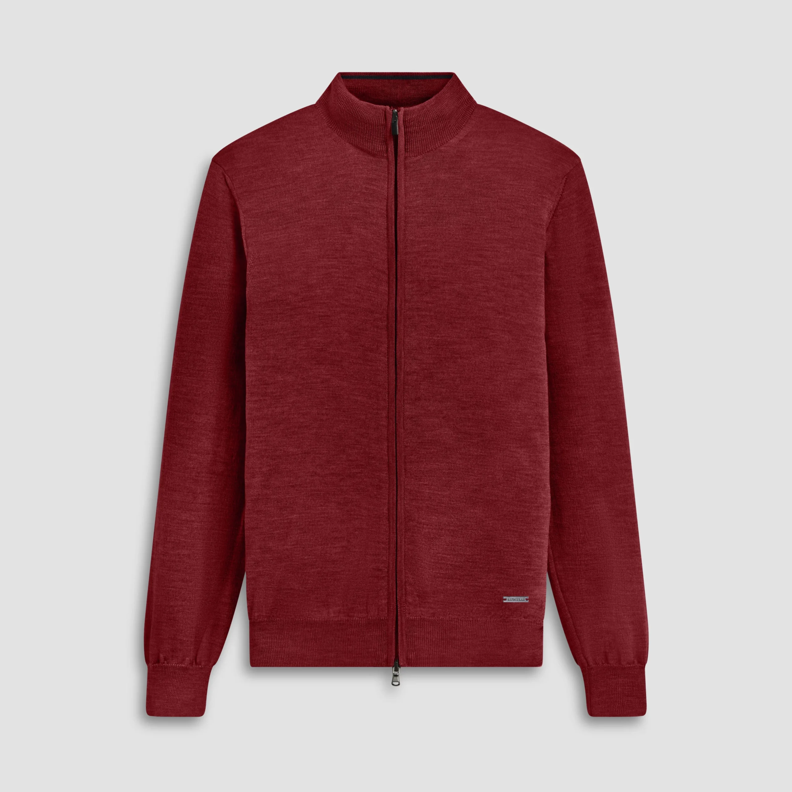 Super Merino Mock Neck Full Zip Sweater