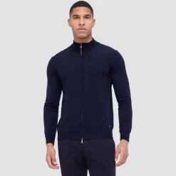 Super Merino Mock Neck Full Zip Sweater