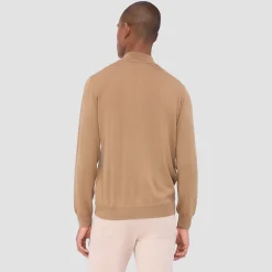 Super Merino Mock Neck Full Zip Sweater