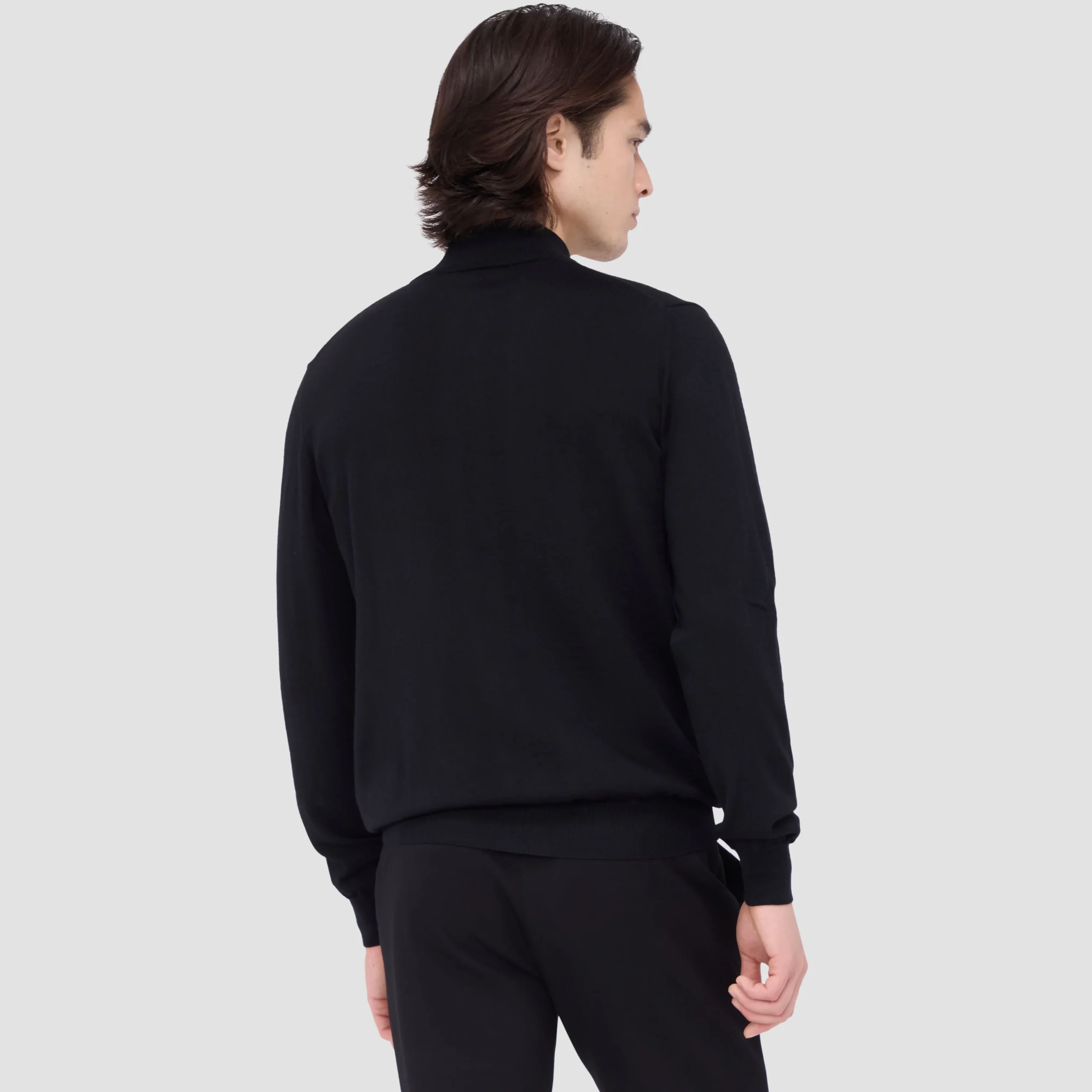 Super Merino Mock Neck Full Zip Sweater