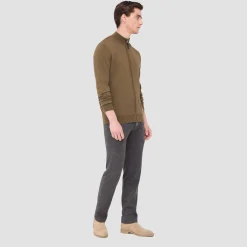 Super Merino Mock Neck Full Zip Sweater