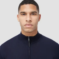 Super Merino Mock Neck Full Zip Sweater