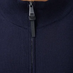 Super Merino Mock Neck Full Zip Sweater