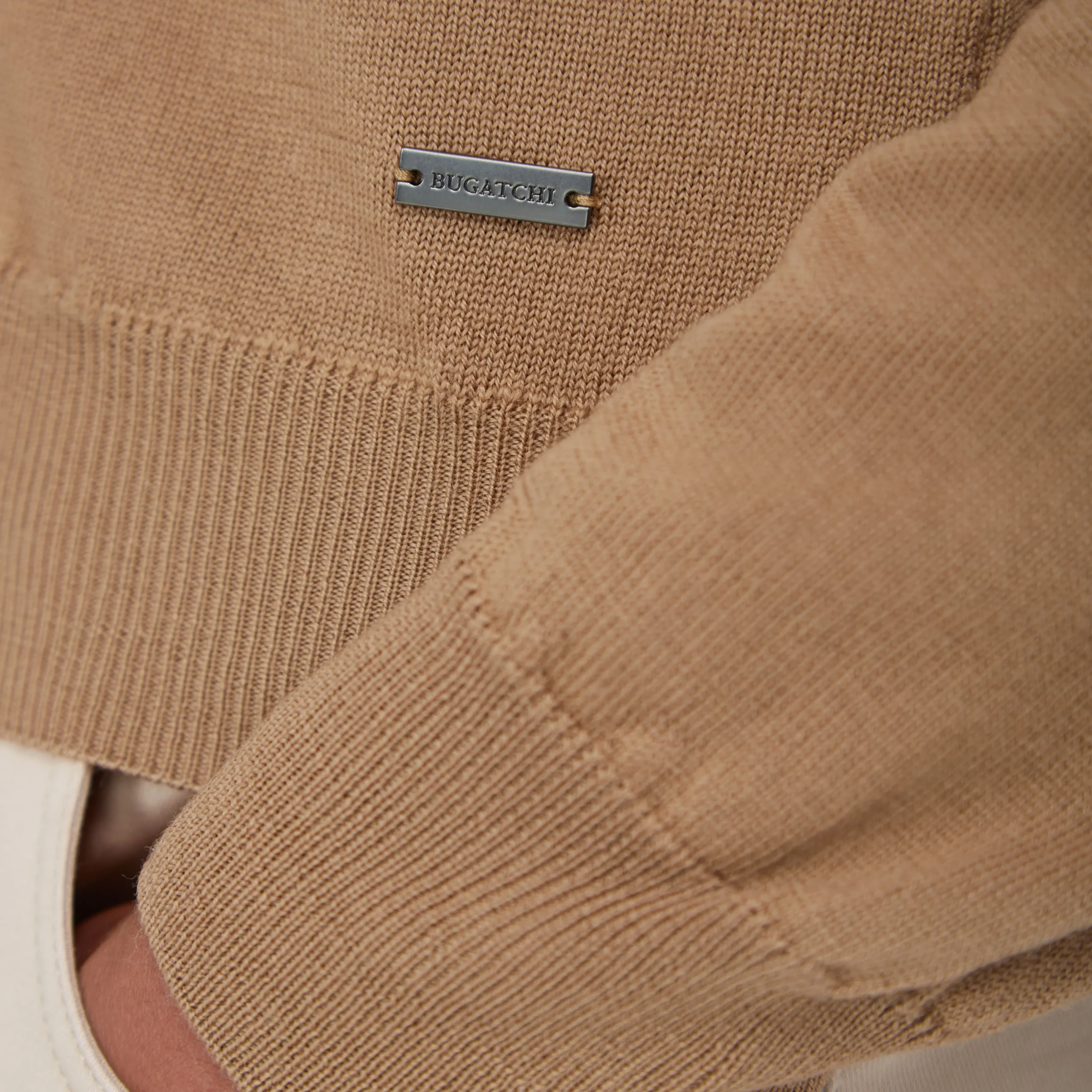 Super Merino Mock Neck Full Zip Sweater
