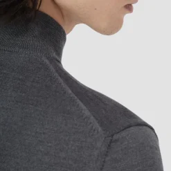 Super Merino Mock Neck Full Zip Sweater