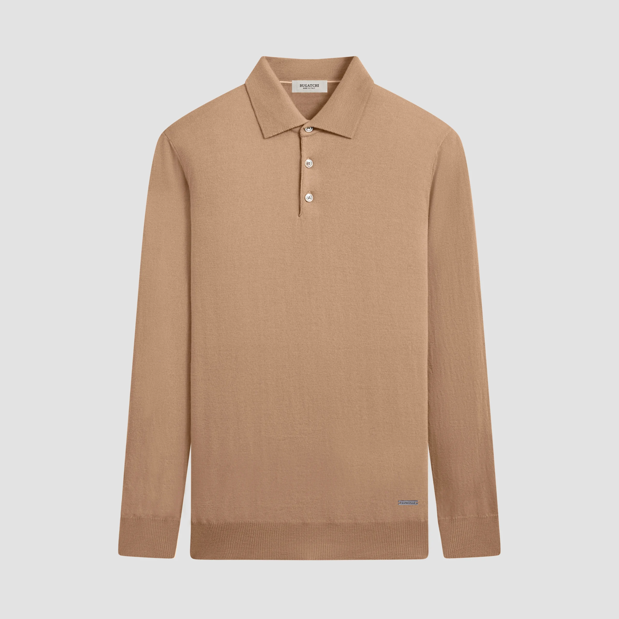 Super Merino Solid Polo Sweater