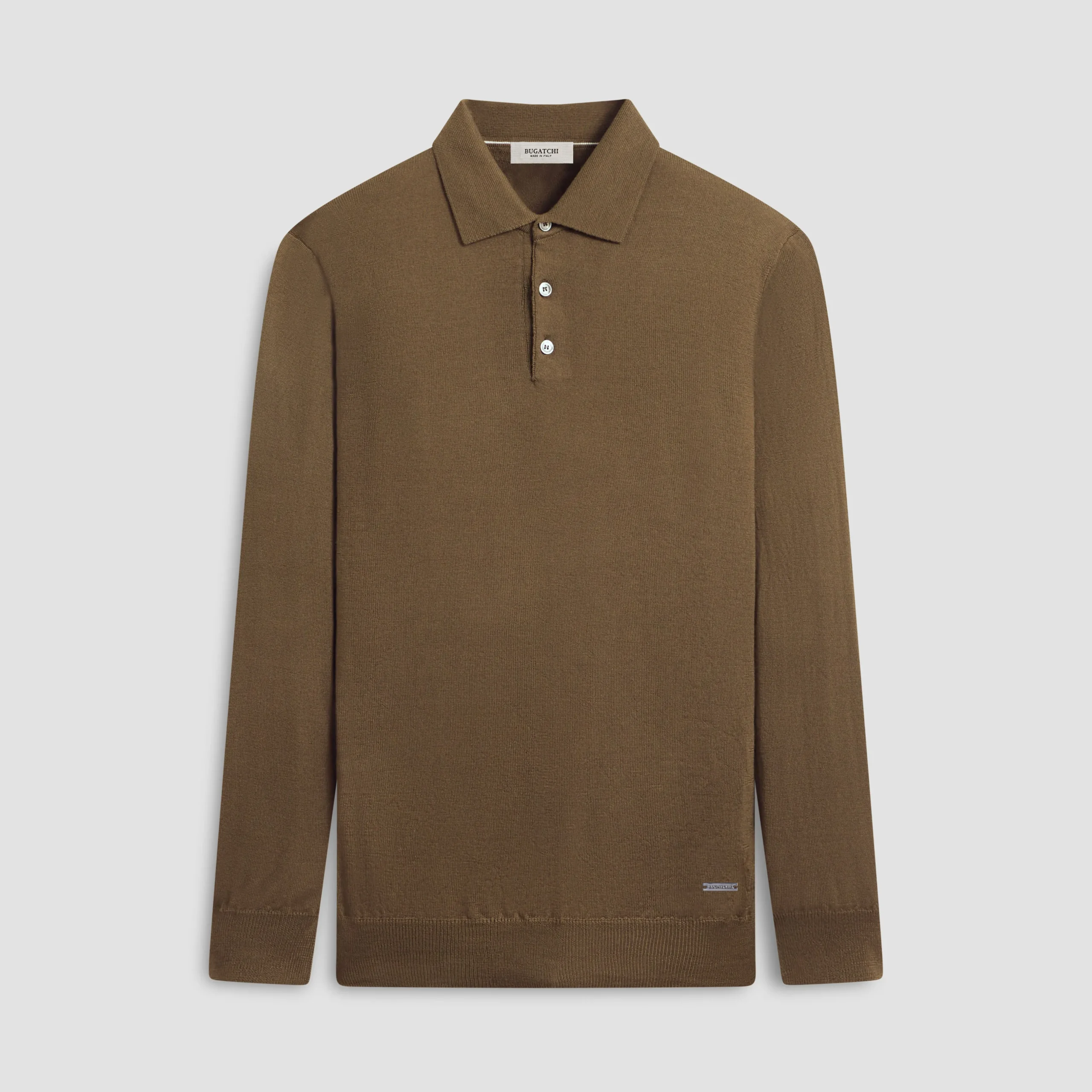 Super Merino Solid Polo Sweater