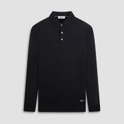 Super Merino Solid Polo Sweater