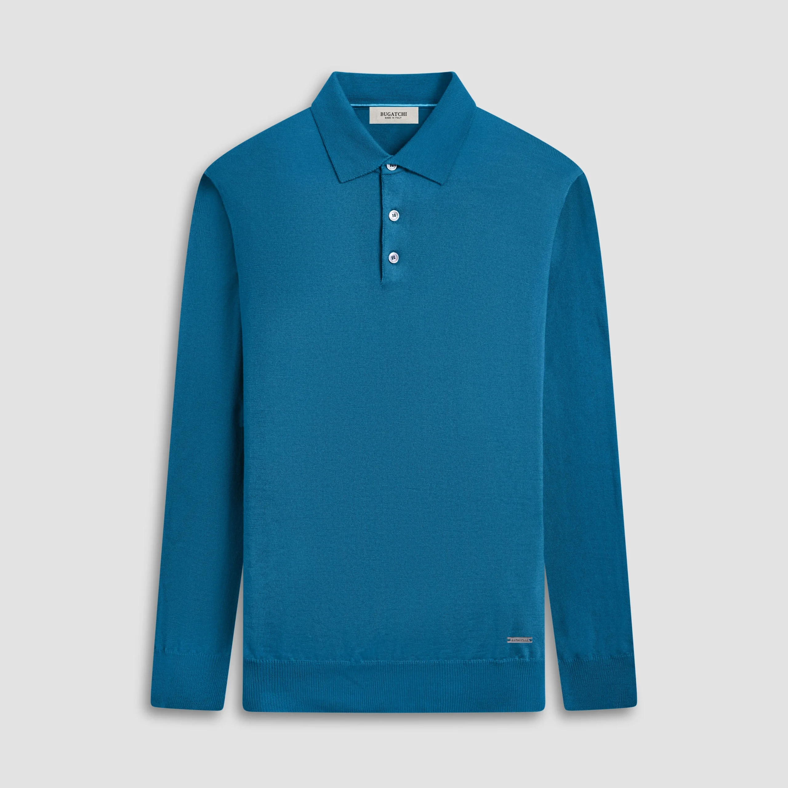 Super Merino Solid Polo Sweater