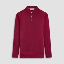 Super Merino Solid Polo Sweater