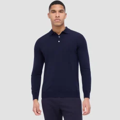 Super Merino Solid Polo Sweater