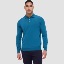 Super Merino Solid Polo Sweater