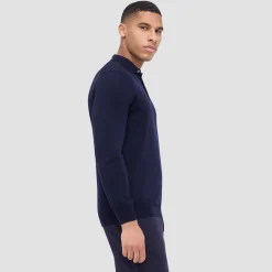 Super Merino Solid Polo Sweater