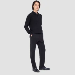 Super Merino Solid Polo Sweater