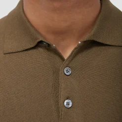 Super Merino Solid Polo Sweater
