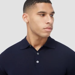 Super Merino Solid Polo Sweater