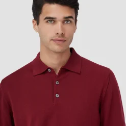 Super Merino Solid Polo Sweater