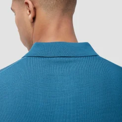 Super Merino Solid Polo Sweater