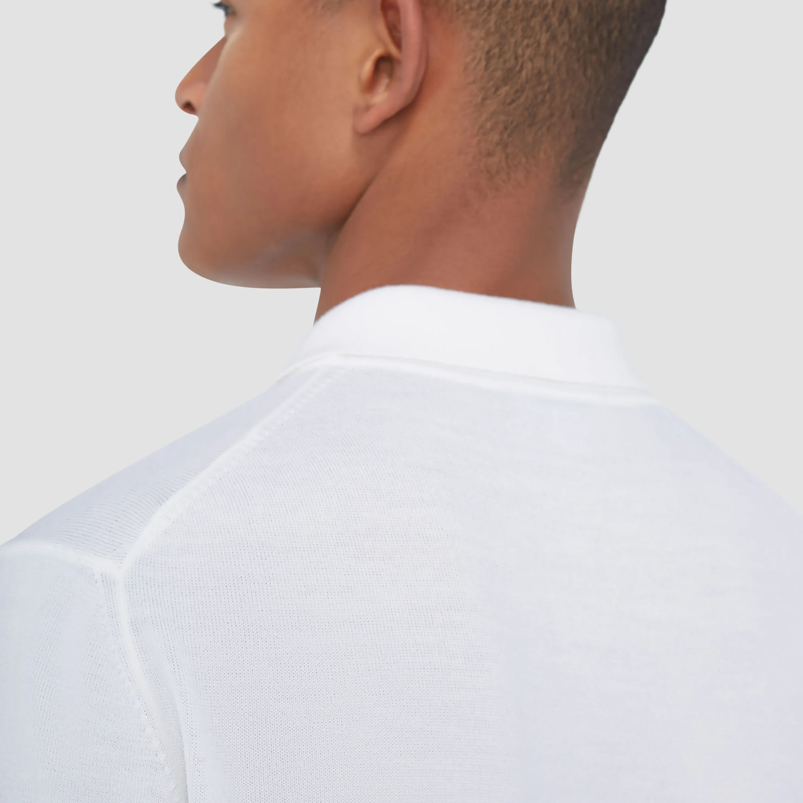 Super Merino Solid Polo Sweater