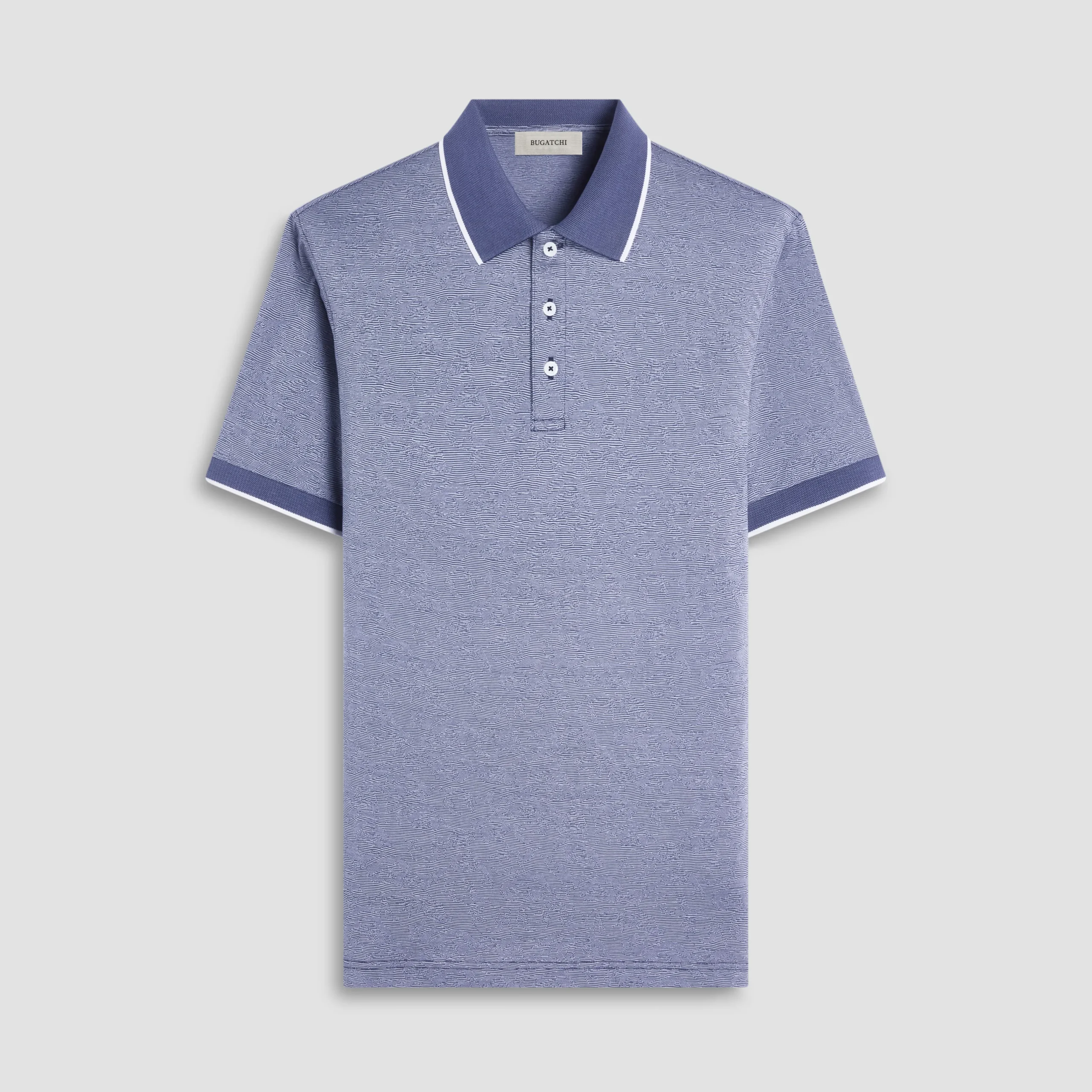 Textured Jacquard Polo Shirt