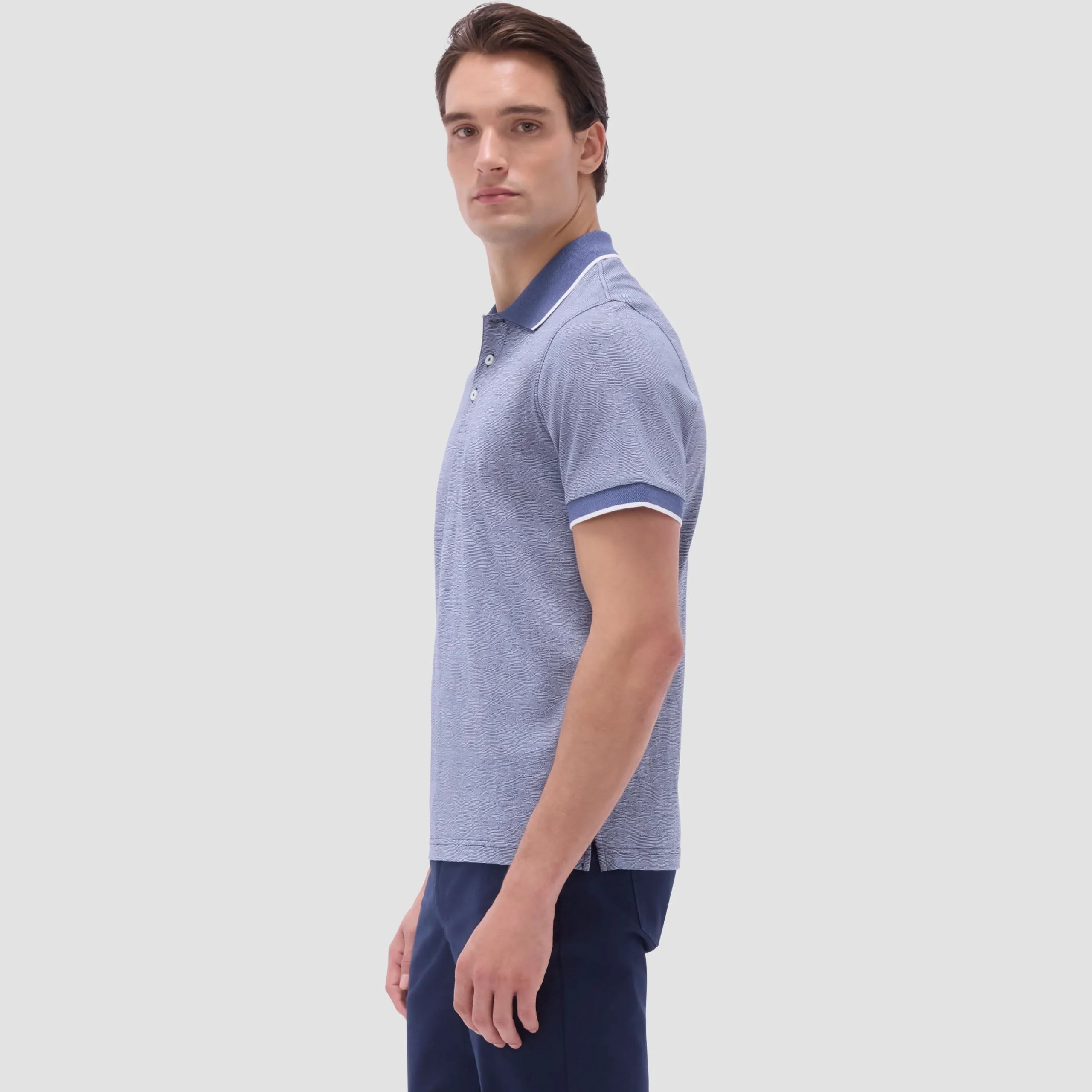 Textured Jacquard Polo Shirt