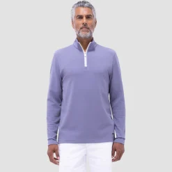 Textured Performance Quarter-Zip Pullover