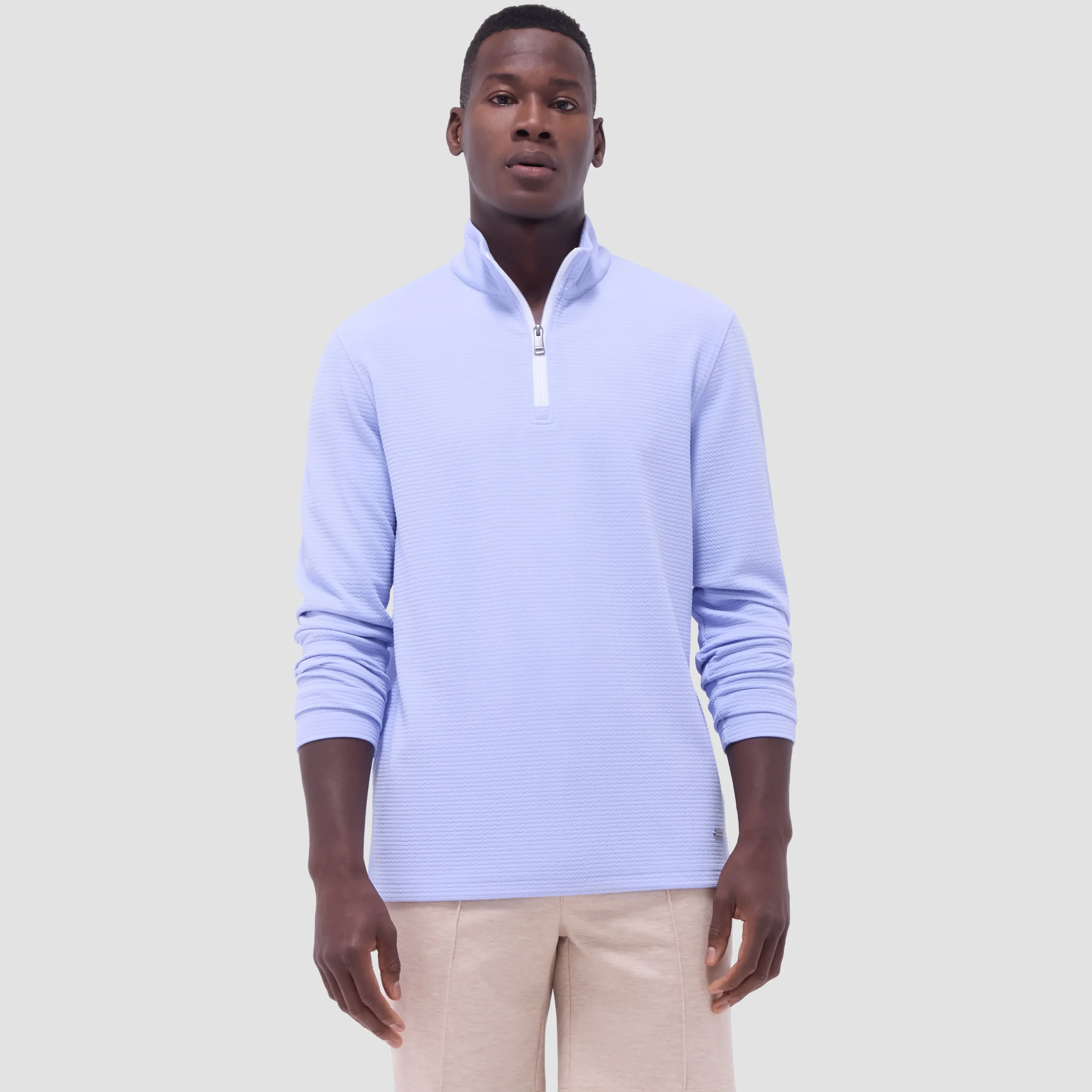 Textured Performance Quarter-Zip Pullover