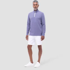 Textured Performance Quarter-Zip Pullover