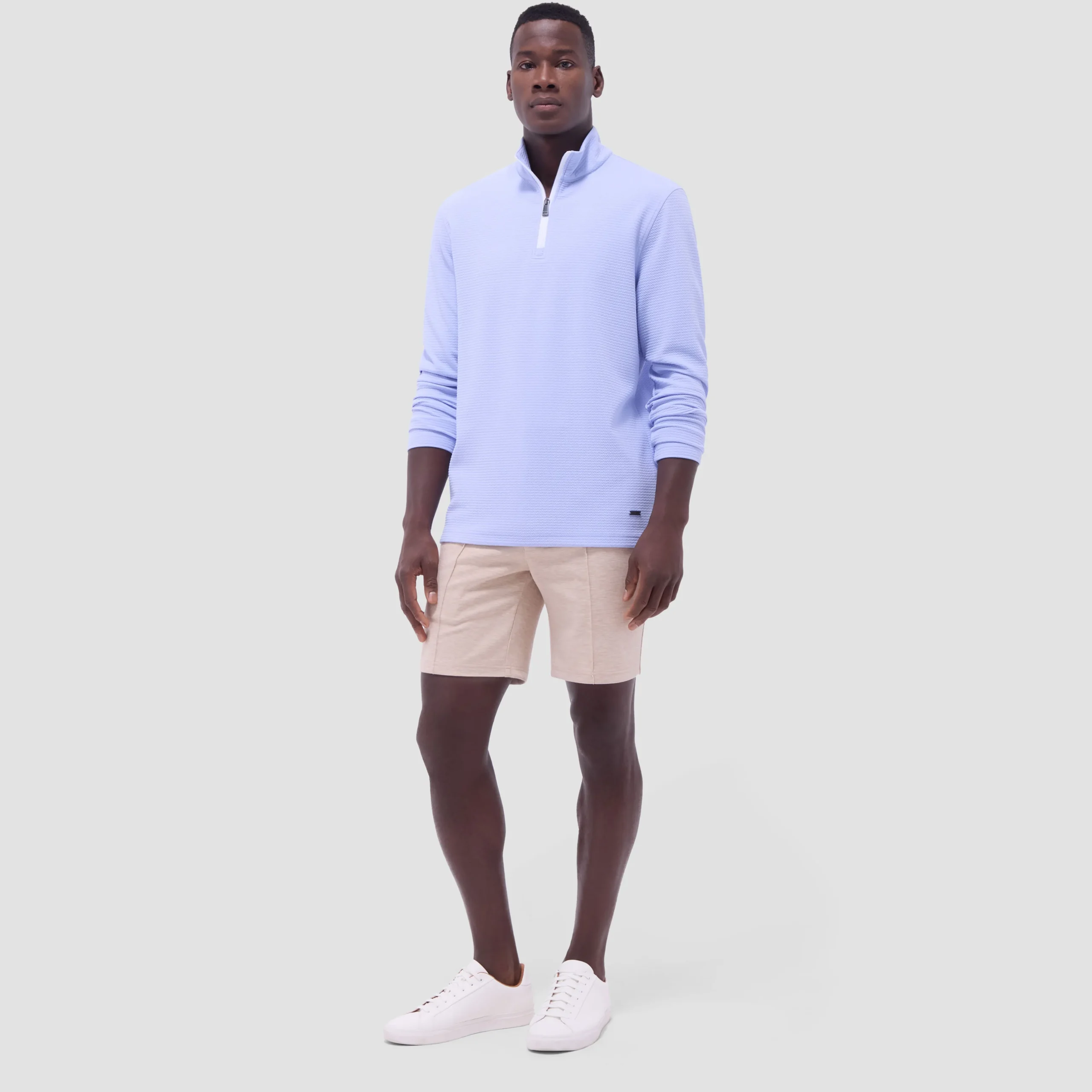 Textured Performance Quarter-Zip Pullover
