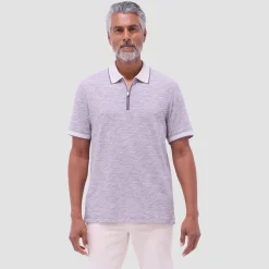 Textured Quarter-Zip Polo Shirt