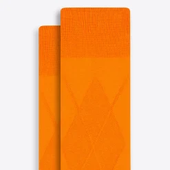 Tonal Argyle Mid-Calf Socks
