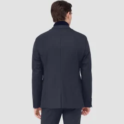 Two Button Stretch Wool Travel Blazer