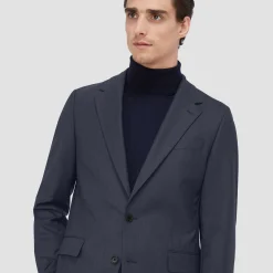 Two Button Stretch Wool Travel Blazer