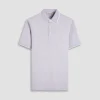 Two-Tone Bird's Eye Polo Shirt