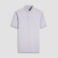 Two-Tone Bird's Eye Polo Shirt