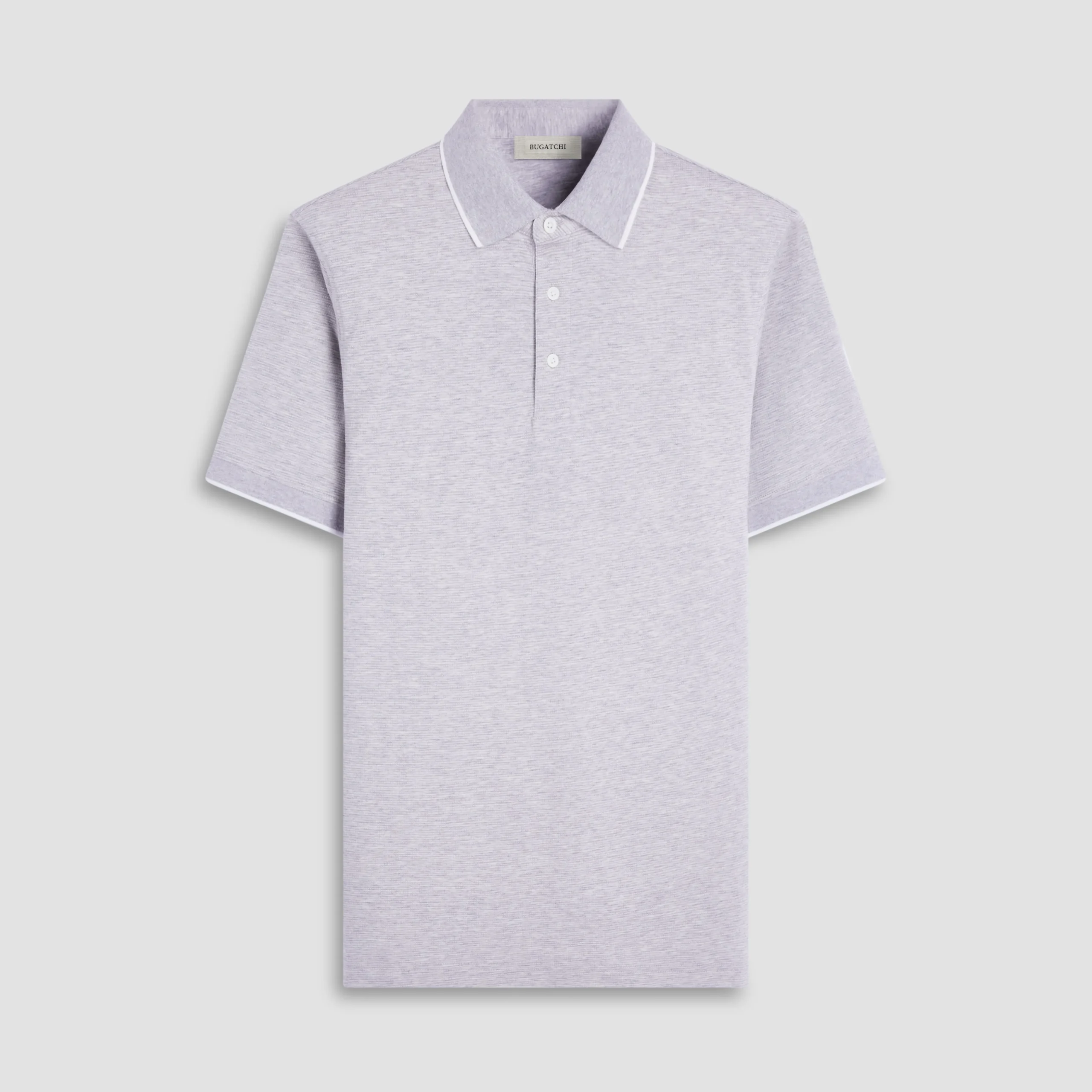 Two-Tone Bird's Eye Polo Shirt