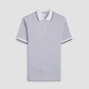 Two-Tone Bird's Eye Polo Shirt