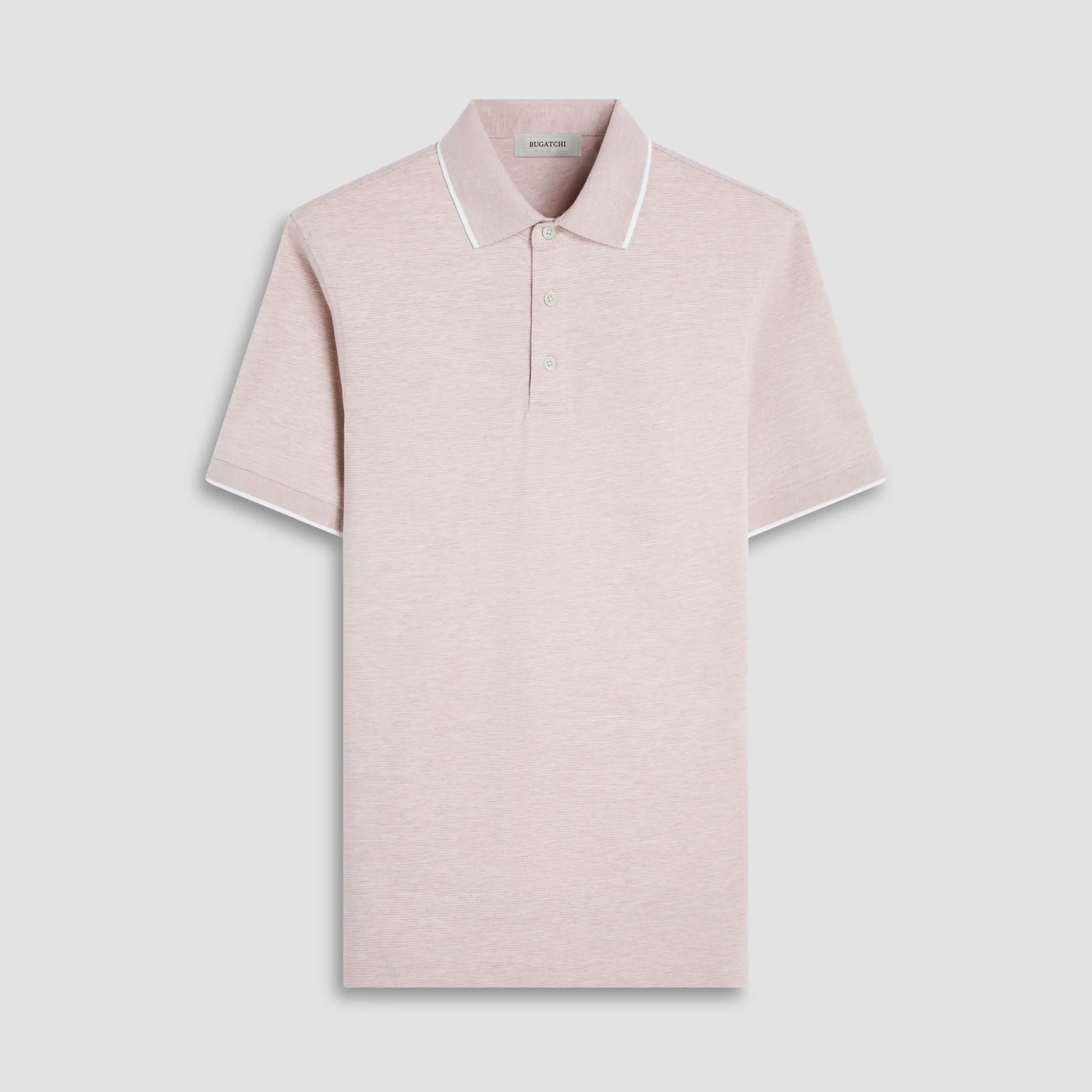 Two-Tone Bird's Eye Polo Shirt