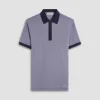 Two-Tone Bird's Eye Polo Shirt