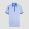 Two-Tone Bird's Eye Polo Shirt