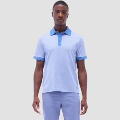 Two-Tone Bird's Eye Polo Shirt