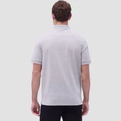 Two-Tone Bird's Eye Polo Shirt