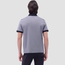 Two-Tone Bird's Eye Polo Shirt