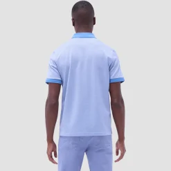 Two-Tone Bird's Eye Polo Shirt