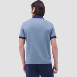 Two-Tone Bird's Eye Polo Shirt