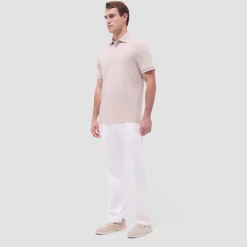 Two-Tone Bird's Eye Polo Shirt