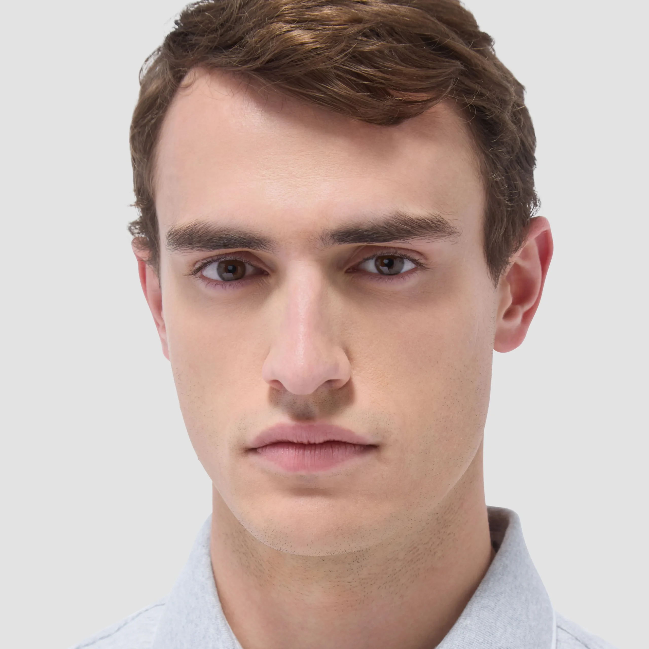 Two-Tone Bird's Eye Polo Shirt